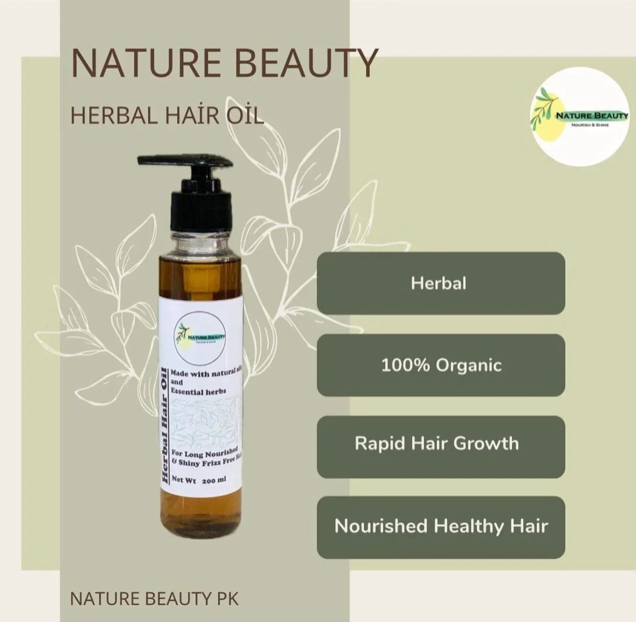 Nature Beauty Herbal Hair Oil